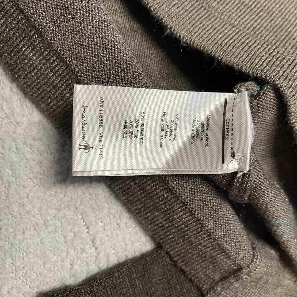 Smartwool Sweater Womens Medium Striped Merino V Neck Ethno Outdoors - Picture 5 of 7